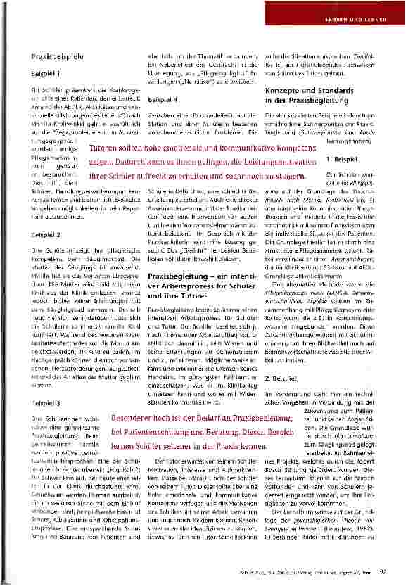Vorschauseite 2: Praxisbegleitung: Chancen und Risiken