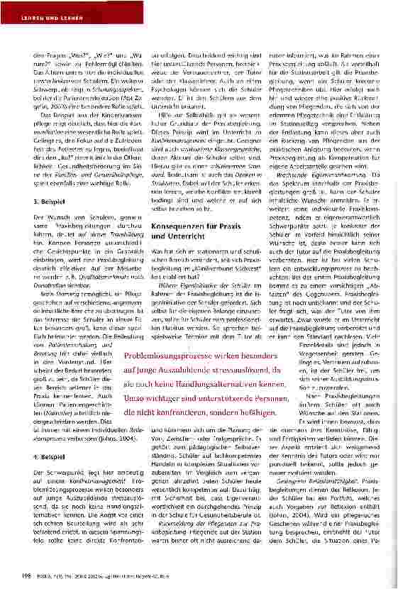 Vorschauseite 3: Praxisbegleitung: Chancen und Risiken