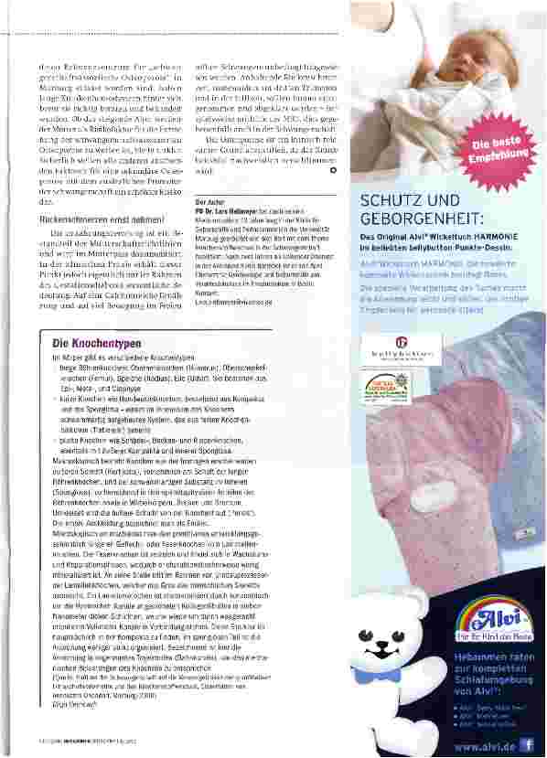 Vorschauseite 2: Knochenstoffwechsel in der SchwangerschaftViel Bewegung im Freien!