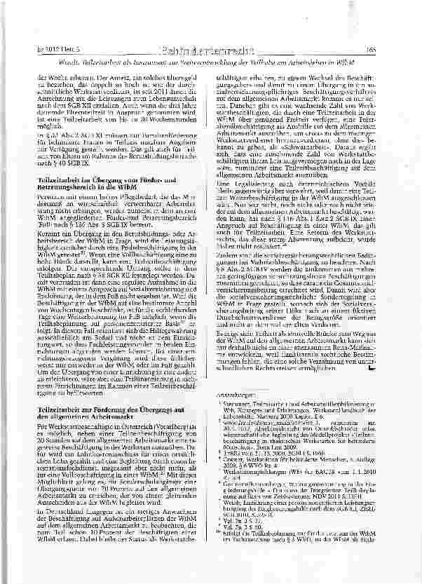 Vorschauseite 4: Teilzeitarbeit als Instrument zur Weiterentwicklung der Teilhabe am Arbeitsleben in Werkstätten für behinderte Menschen