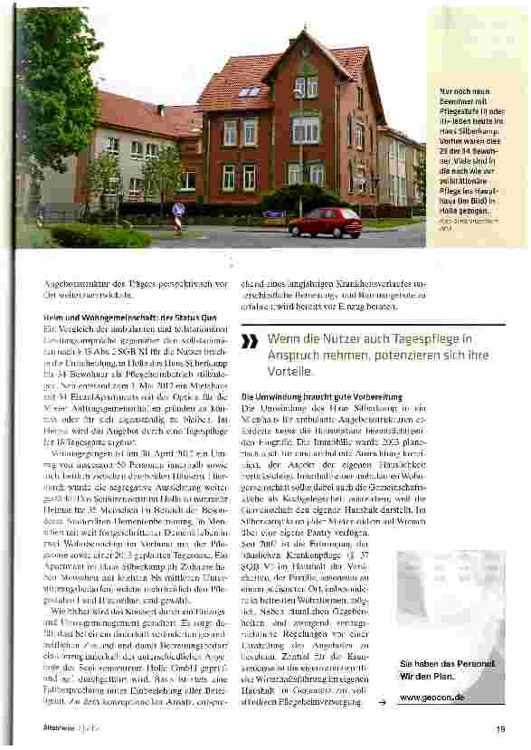 Vorschauseite 4: Vom Pflegeheim zum Mietshaus