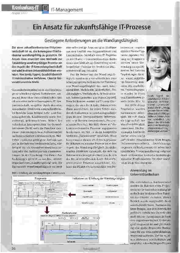 Vorschauseite 1: Ein Ansatz für zukunftsfähige IT-Prozesse