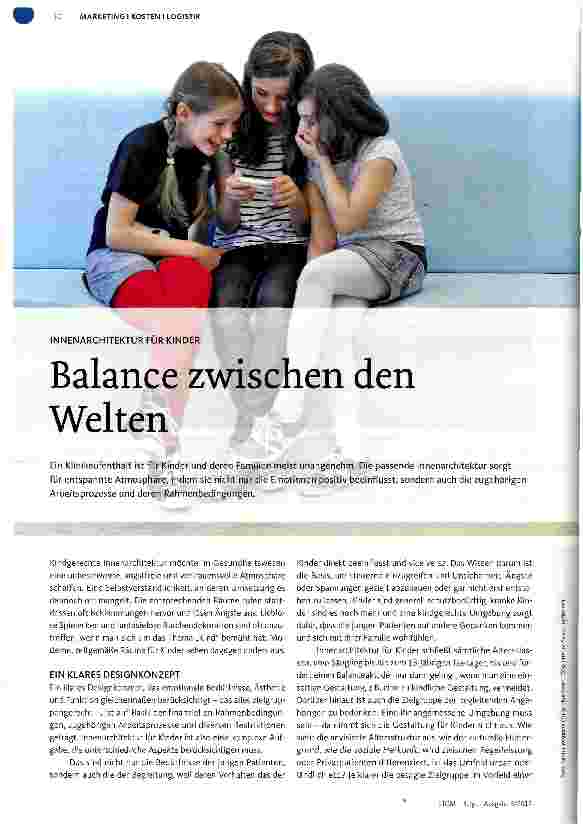 Vorschauseite 1: Balance zwischen den Welten