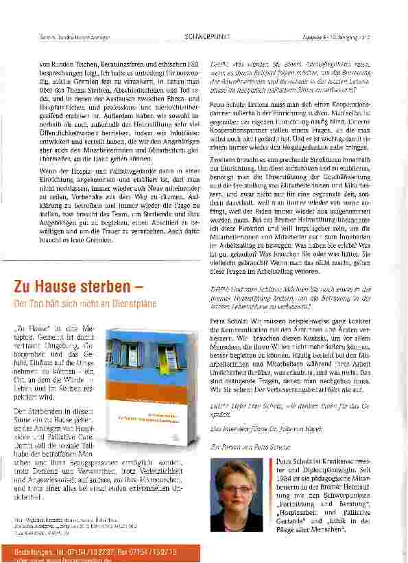 Vorschauseite 2: Altenpflegeheime als Dienstleister - Wie die Zusammenarbeit klappen kann? !