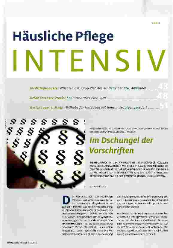 Vorschauseite 1: Im Dschungel der Vorschriften