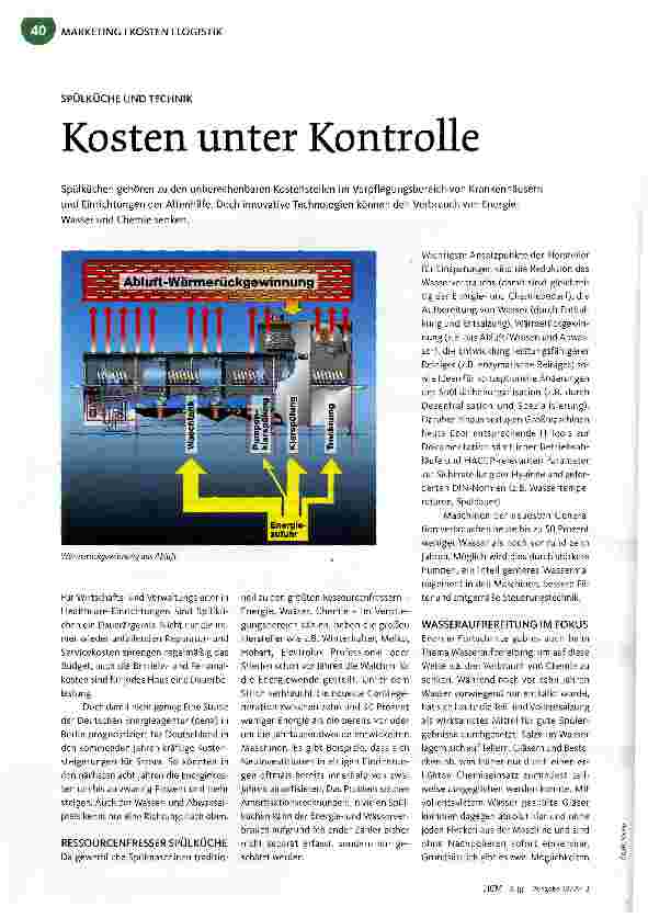 Vorschauseite 1: Kosten unter Kontrolle