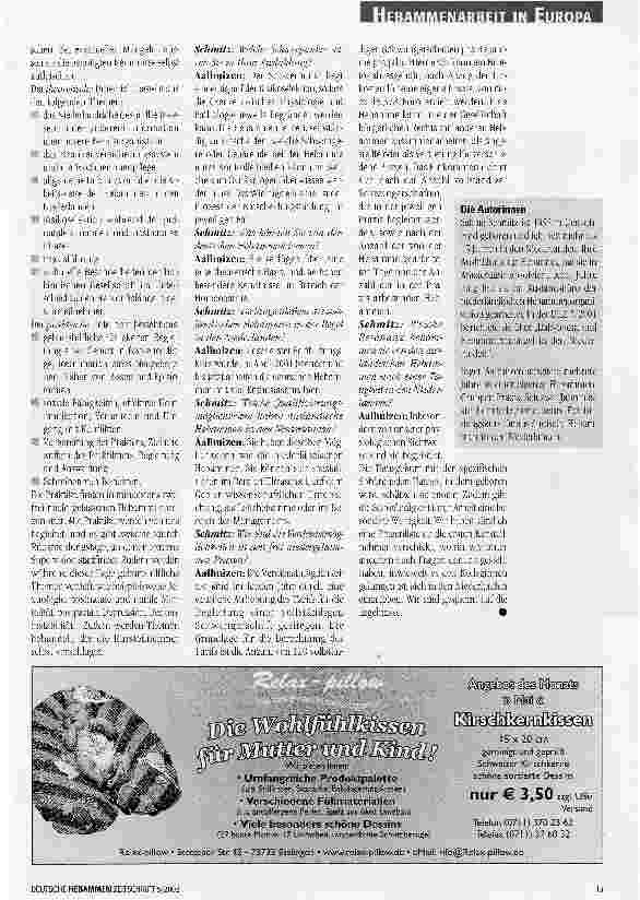 Vorschauseite 2: Schwerpunkt der Ausbildung Risikoselektion