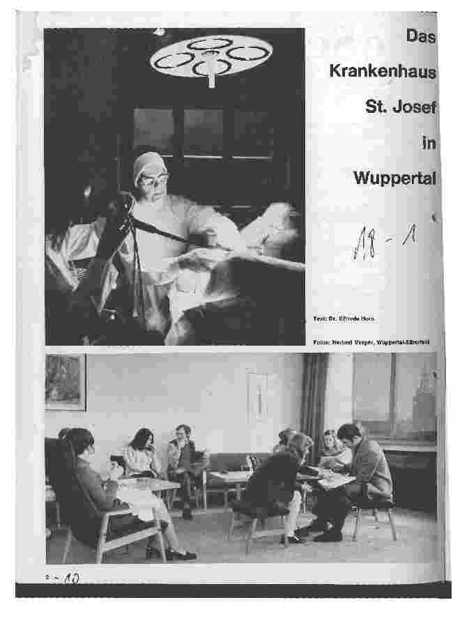 Vorschauseite 1: Das Krankenhaus St. Josef in Wuppertal