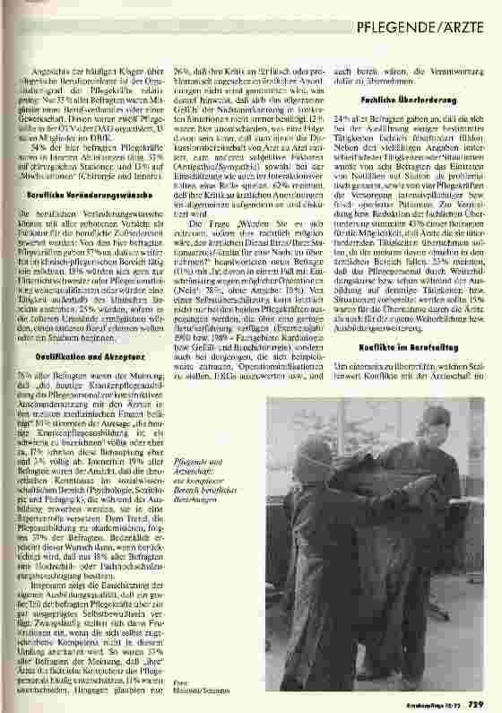 Vorschauseite 2: Pflegepersonal und Ärzteschaft