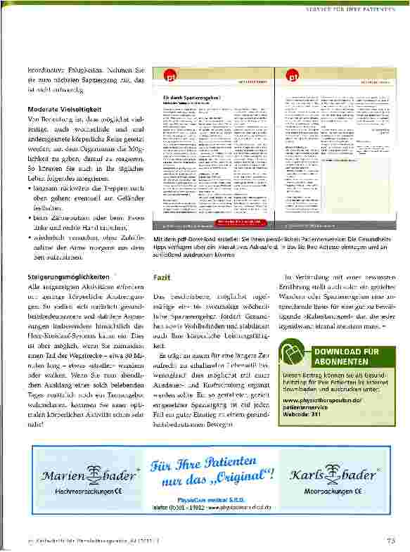 Vorschauseite 3: Fit durch Spazierengehen?