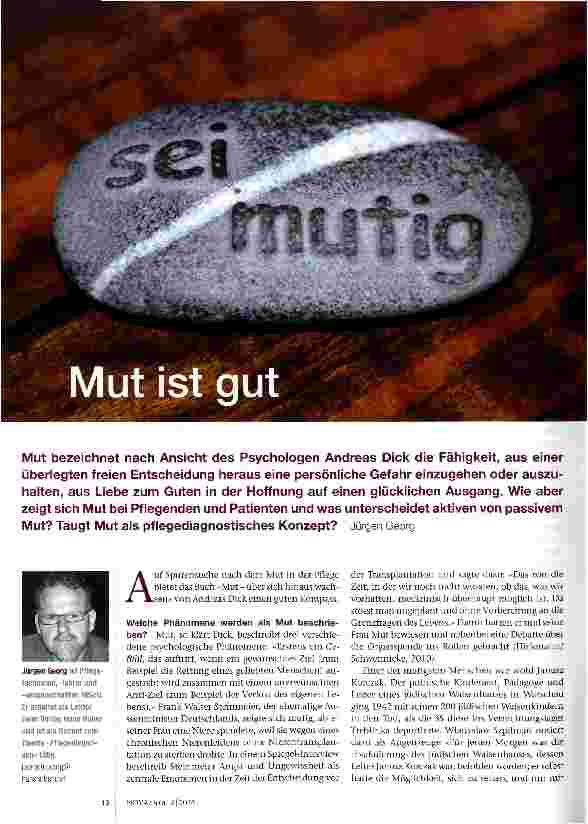 Vorschauseite 1: Mut ist gut