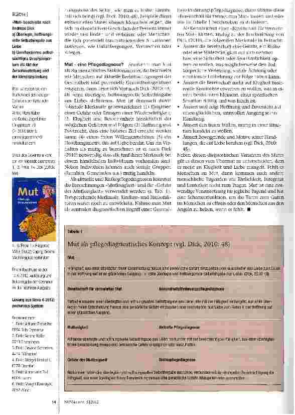 Vorschauseite 3: Mut ist gut