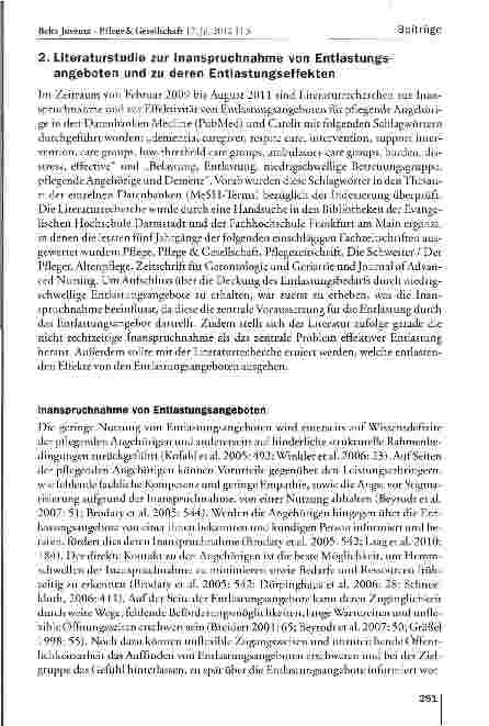 Vorschauseite 4: Die Entlastung pflegender Angehöriger von Menschen mit Demenz durch niedrigschwellige Betreuungsgruppen aus der Sicht der Nutzer und der Anbieter
