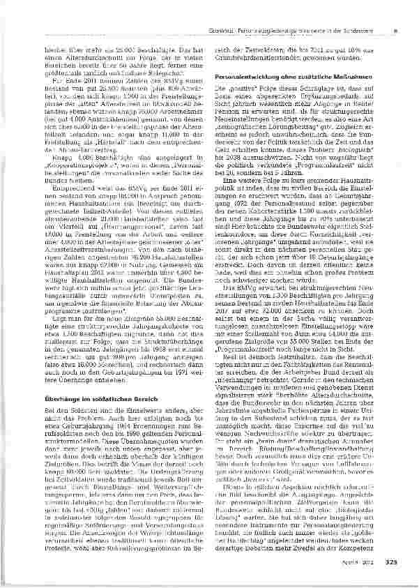 Vorschauseite 2: Personalausgliederungsinstrumente in der Bundeswehr