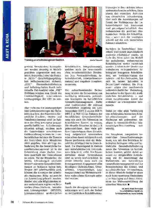 Vorschauseite 4: Ambulante Arbeitsplatz bezogene Rehabilitation