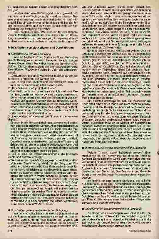 Vorschauseite 2: Warun innerbertiebliche Fortbildung im Altenheim?