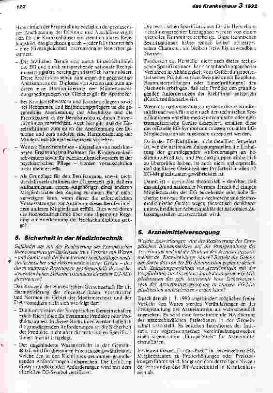 Vorschauseite 3: Auswirkungen der EG 93 auf die Krankenhäuser