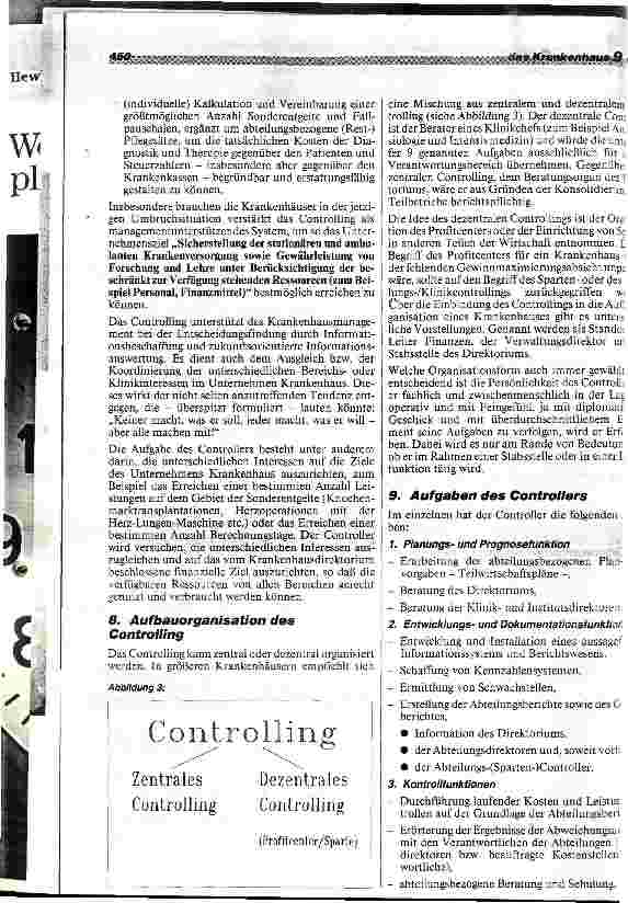 Vorschauseite 4: Controlling-Managementinstrument zur Führung des Krankenhauses
