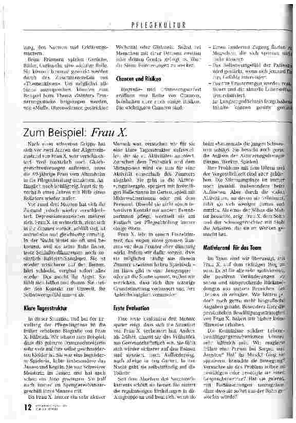 Vorschauseite 3: Nicht nur alte Geschichten Biografiearbeit im Heim