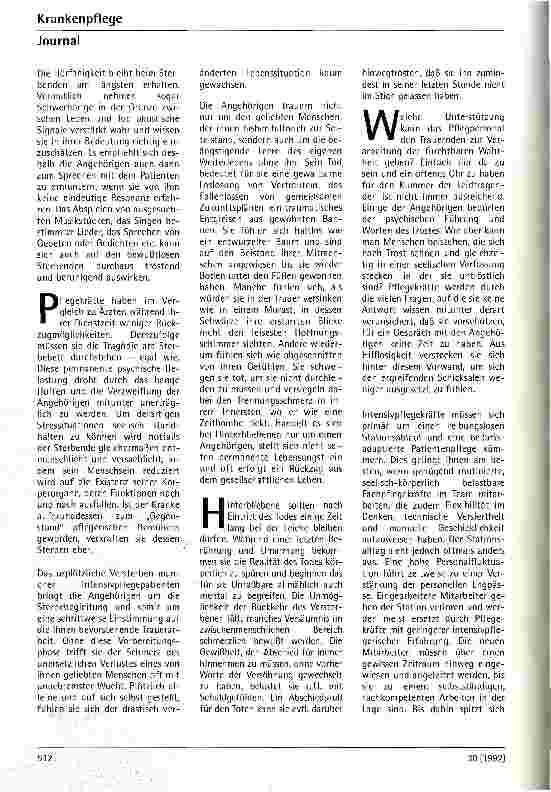 Vorschauseite 4: Sterben und Tod auf der Intensivstation Überlebensstrategien für die tägliche Auseinandersetzung