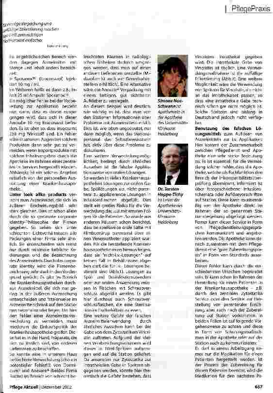Vorschauseite 2: Medikationsirrtümer lassen sich vermeiden