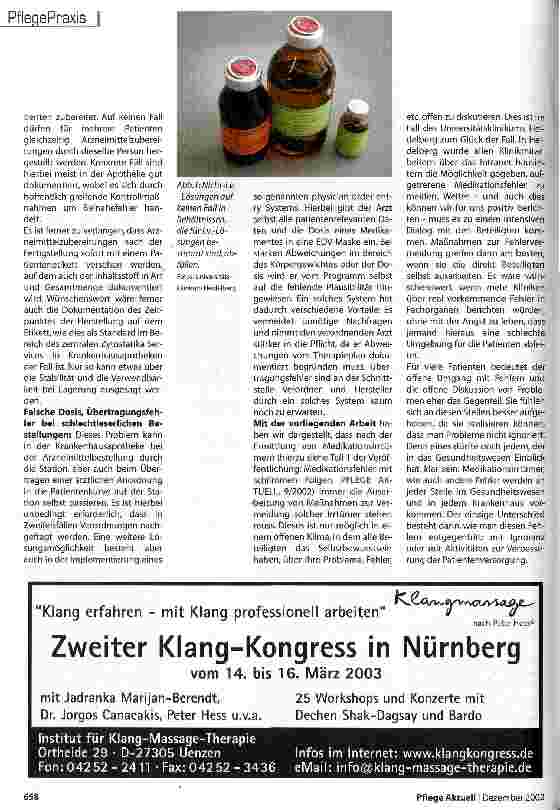 Vorschauseite 3: Medikationsirrtümer lassen sich vermeiden