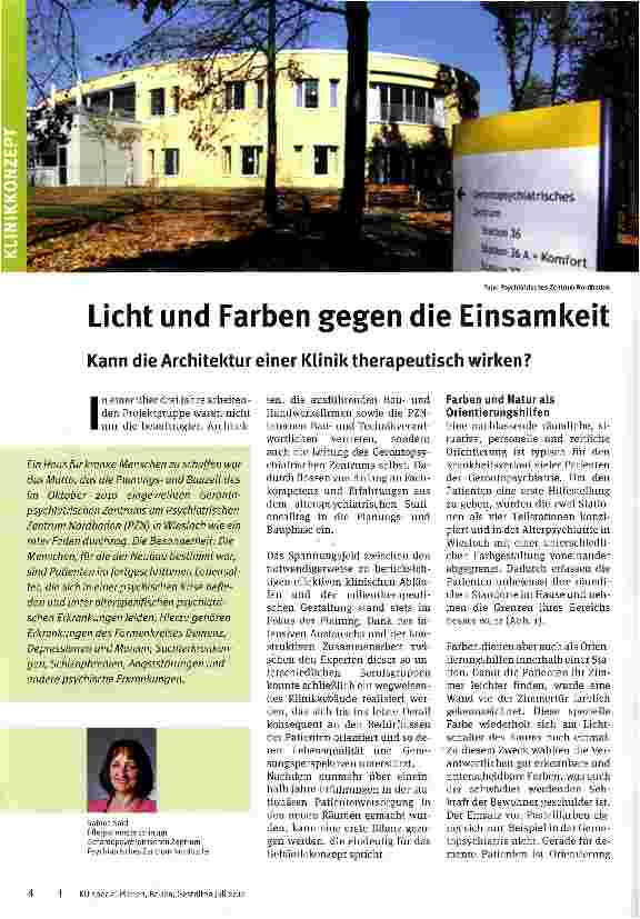 Vorschauseite 1: Licht und Farben gegen die Einsamkeit