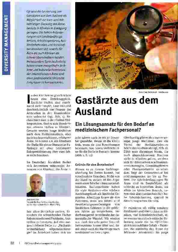 Vorschauseite 1: Gastärzte aus dem Ausland