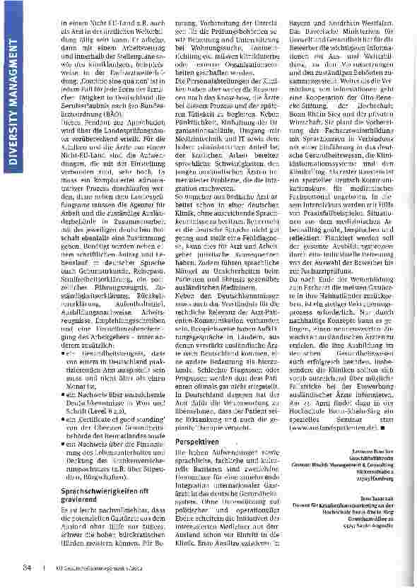 Vorschauseite 3: Gastärzte aus dem Ausland