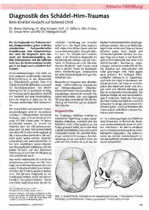 Vorschauseite 1: Diagnostik des Schädel-Hirn-Traumas