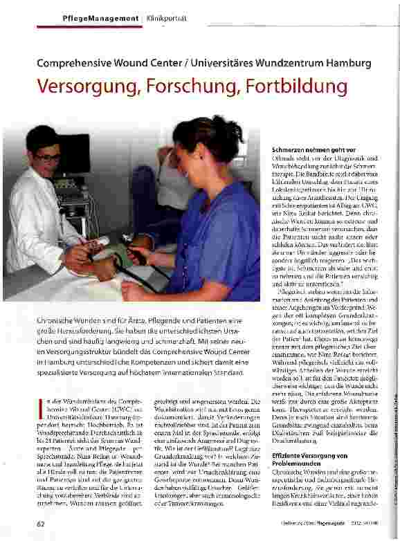 Vorschauseite 1: Versorgung, Forschung, Fortbildung