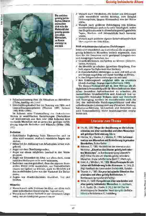 Vorschauseite 4: Wunsch nach Häuslichen Hilfen