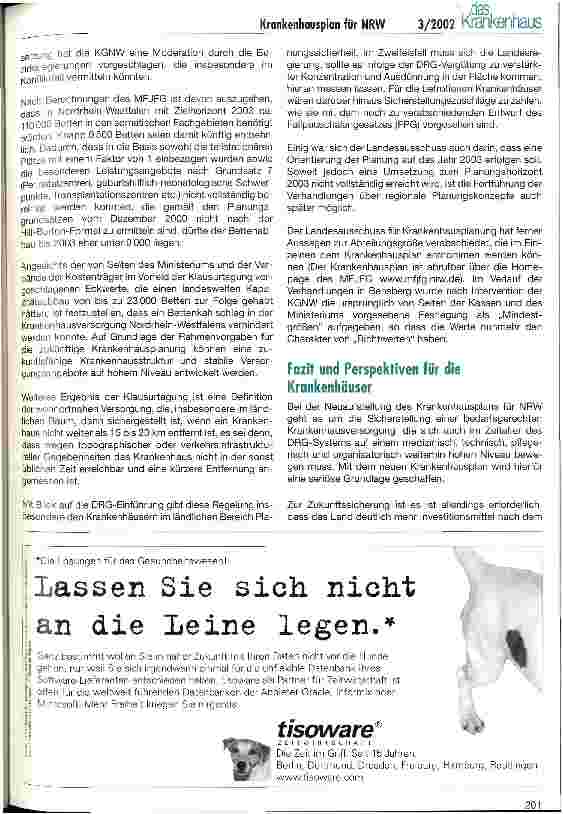 Vorschauseite 5: Der neue Krankenhausplan für Nordrhein-Westfalen