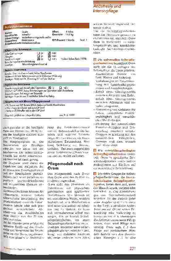 Vorschauseite 2: Präund perioperative Pflege eines Kindes mit Hernia inguinalis