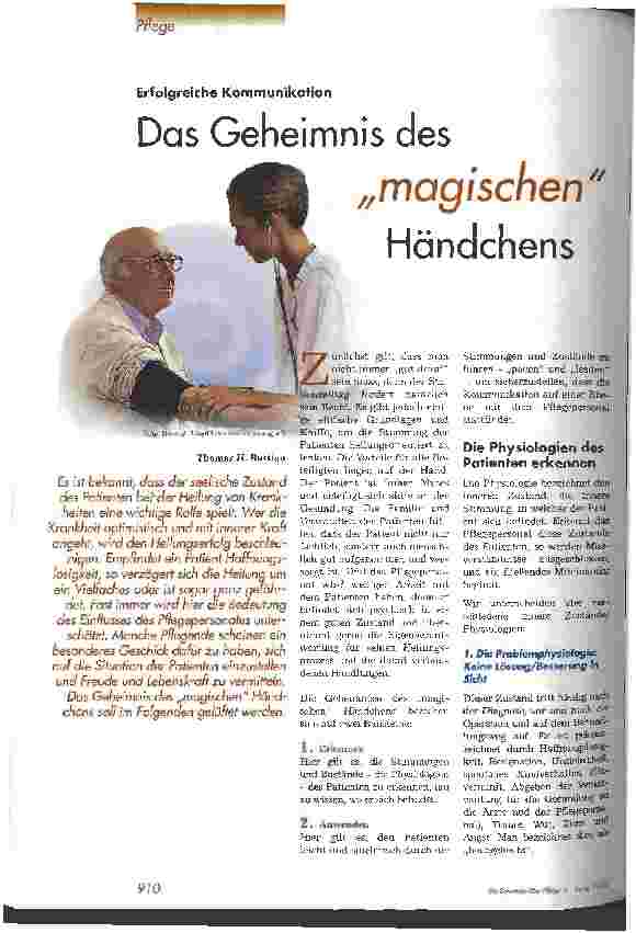 Vorschauseite 1: Das Geheimnis des magischen Händchens