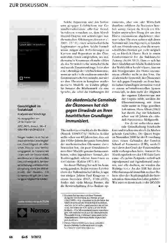 Vorschauseite 5: Ökonomenstammtisch