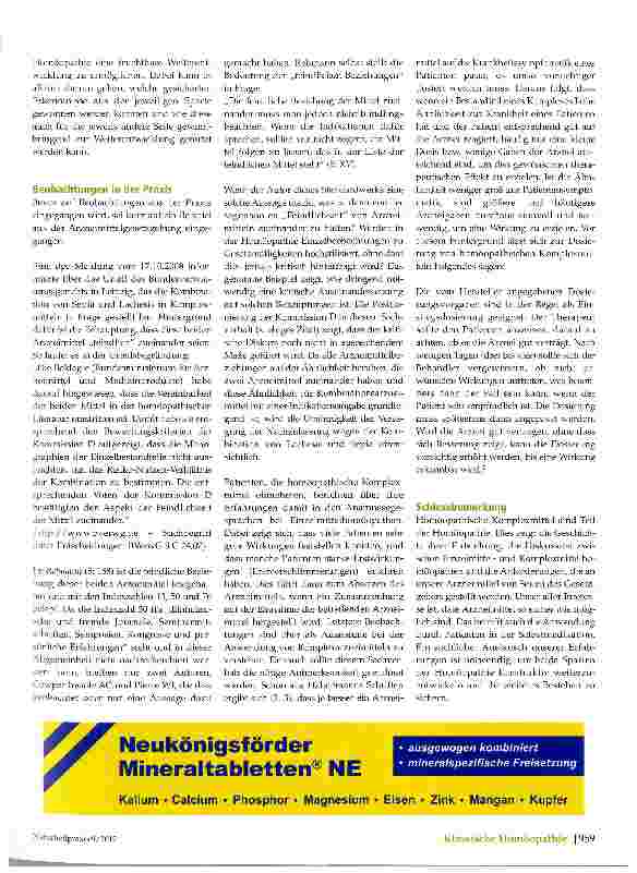 Vorschauseite 5: Komplexmittel in der Homöopathie einmal sachlich betrachtet