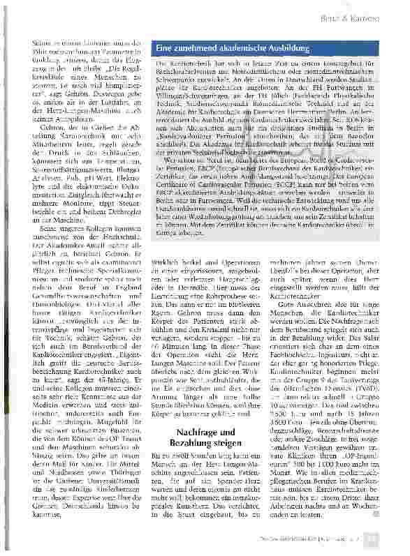 Vorschauseite 2: Ingenieur am offenen Herzen