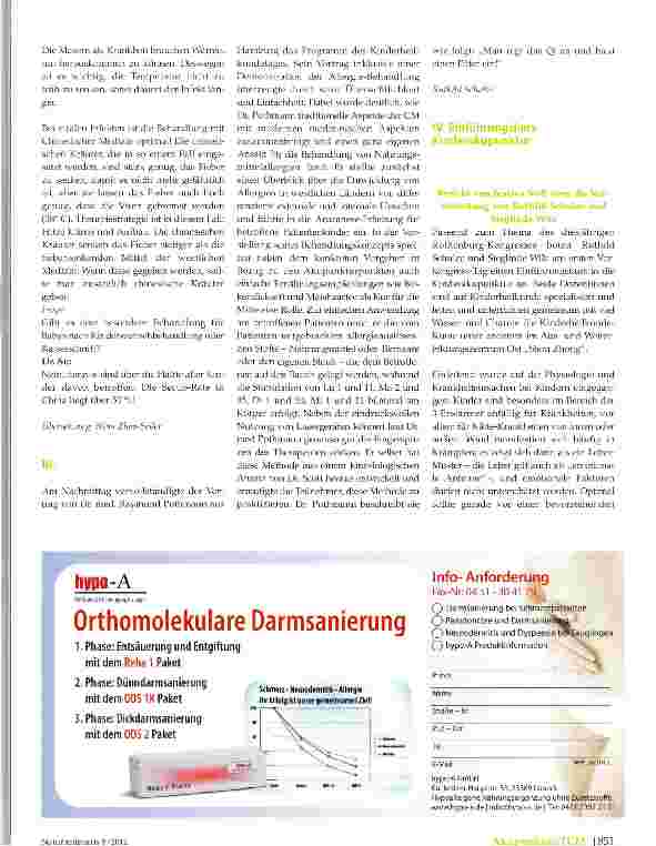Vorschauseite 4: Bericht vom 43. TCM-Kongress in Rothenburg vom 15. bis 20. Mai 20