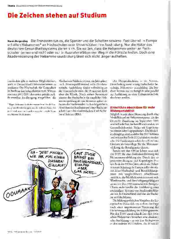 Vorschauseite 1: Die Zeichen stehen auf Studium