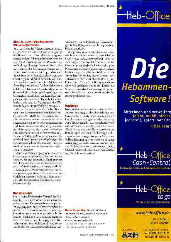 Vorschauseite 4: Die Zeichen stehen auf Studium