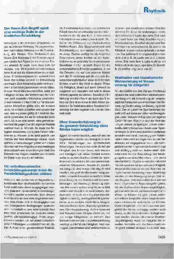 Vorschauseite 2: Rhythmik - Strukturierung unseres Lebens (Teil 1)