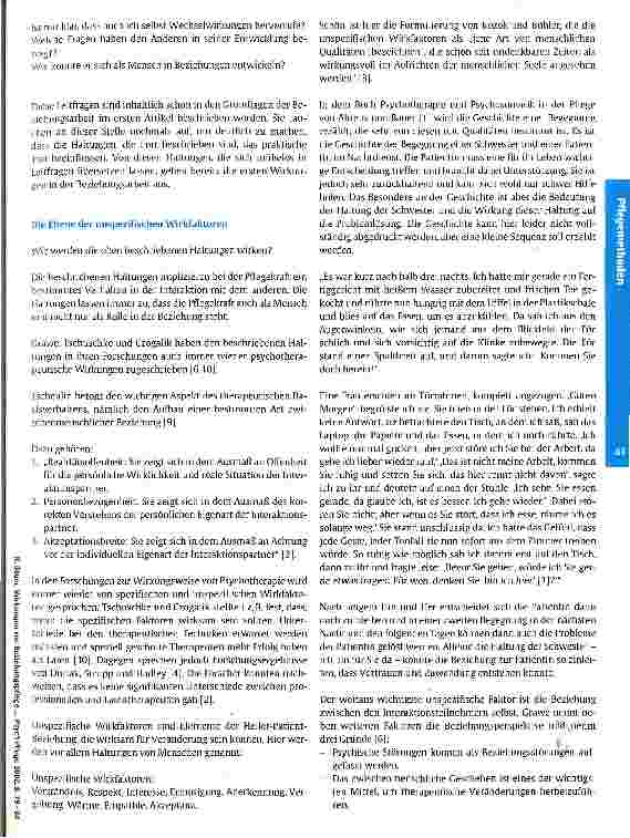 Vorschauseite 3: Wirkungen von Beziehungspflege in der pflegerischen Praxis