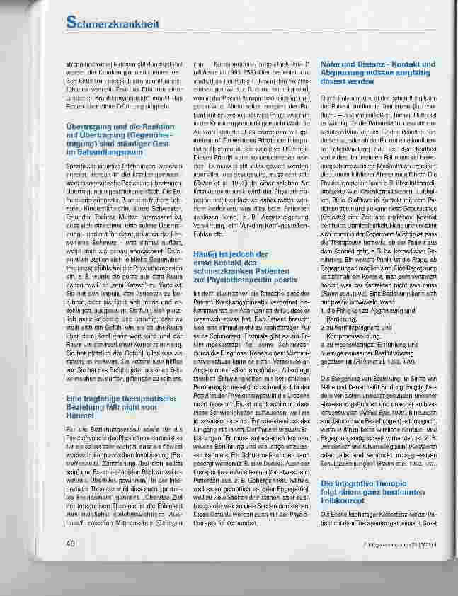 Vorschauseite 5: Schmerzkrankheit - Schmerzstörung: Indikation für Integrative Bewegungsund Physiotherapie