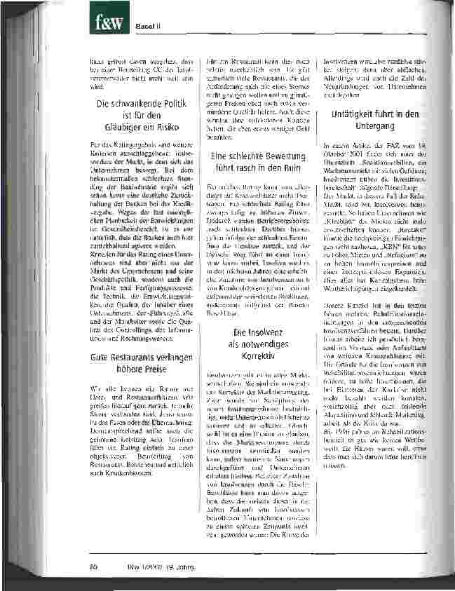 Vorschauseite 3: In Zukunft werden immer mehr Kliniken pleite gehen Basel II und die Anforderungen an Krankenhäuser aus der Sicht eines Insolvenzverwalters