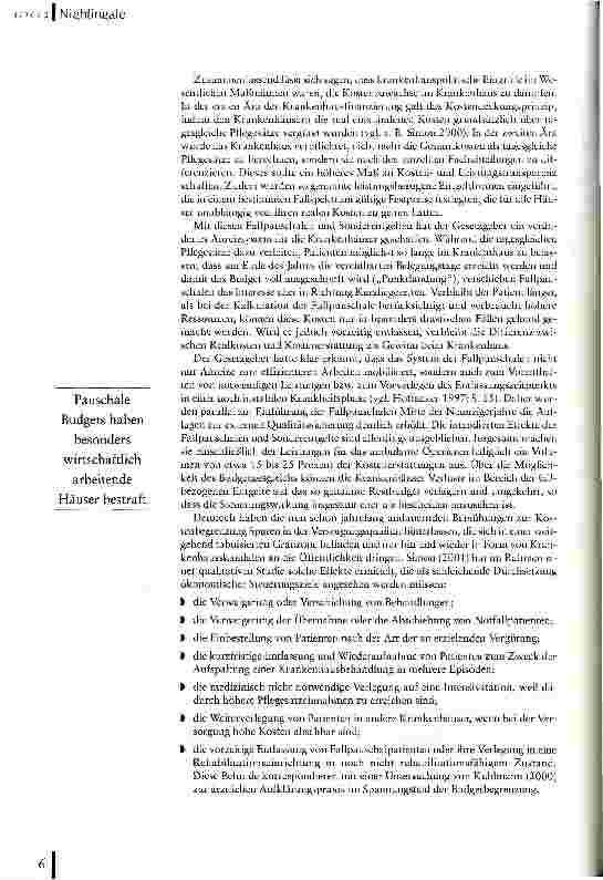 Vorschauseite 4: Richtungswechsel Medizinische und pflegerische Versorgung im Zeitalter der Diagnosis Related Groups (DRGs)