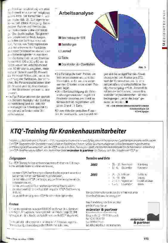 Vorschauseite 3: Zentrale Sterilisation unter der Lupe Der Erfolg operativer Eingriffe hängt von der Qualität der Sterilgutaufbereitung ab