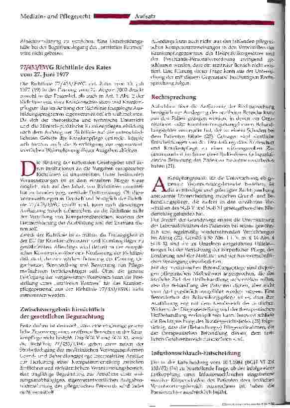 Vorschauseite 4: Der arztfreie Bereich in der Krankenpflege (1)