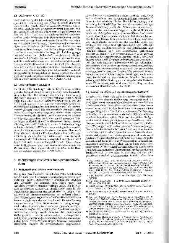Vorschauseite 2: Streik zur Systemüberwindung oder Systemstabilisierung?