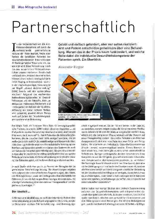Vorschauseite 1: Partnerschaftlich